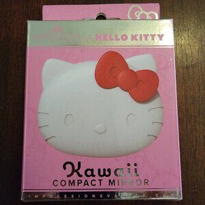 Hello Kitty Kawaii Compact Mirror Impressions Vanity Sanrio Makeup Mirror NIB